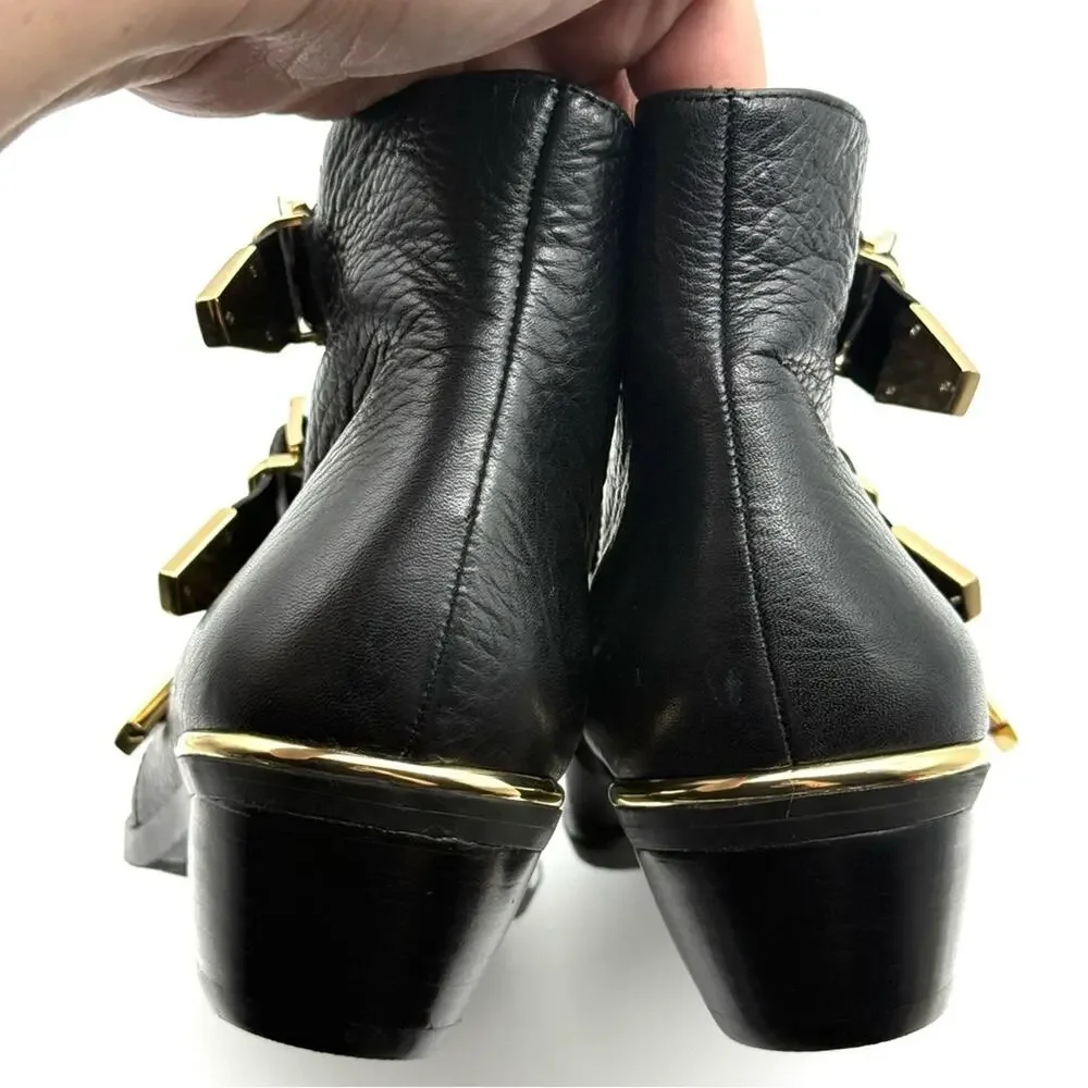 Vince Camuto Tipper Belted Buckle Western Bootie 9